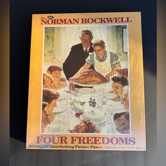 Jaymar | Games | Norman Rockwell Four Freedoms Puzzle 80 Piece | Poshmark